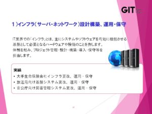 インフラについての説明